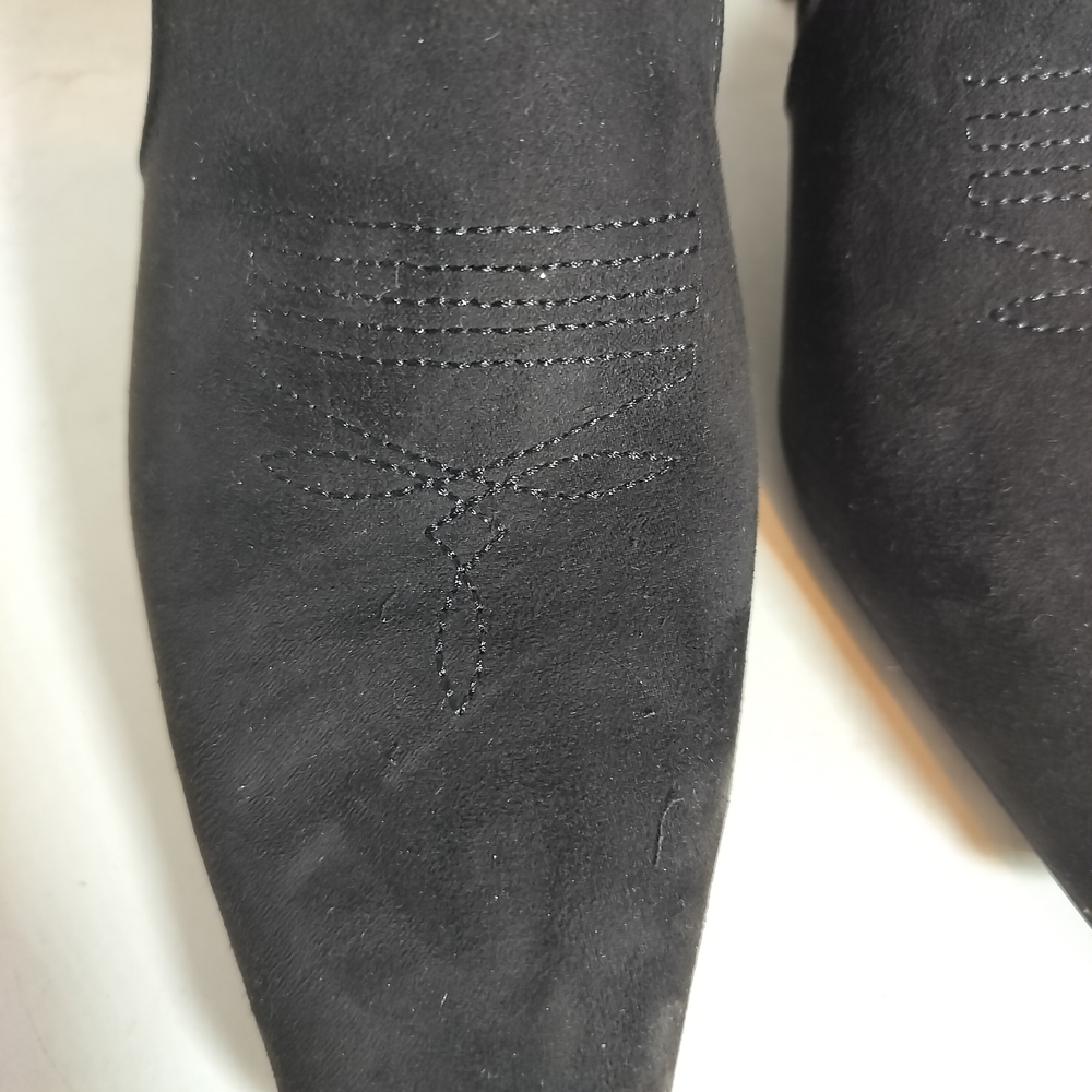 INC International Concepts Black Suede Boots - Picture 3 of 6